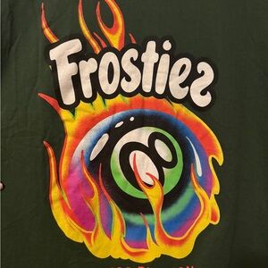 Frostiez Graphic Tee with 8 Ball and Flame
